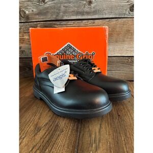 Genuine Grip GG720 Black Slip Resistant Oxford Work Shoes Womens 8.5 Medium NEW